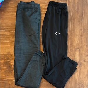 Nike Kids Black and Dark Gray Joggers